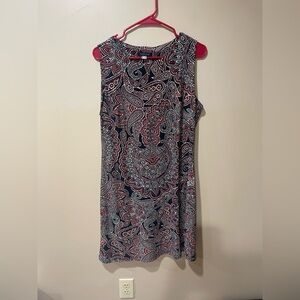 Tommy Hilfiger Paisley Dress - Red and Blue ~ Sleeveless